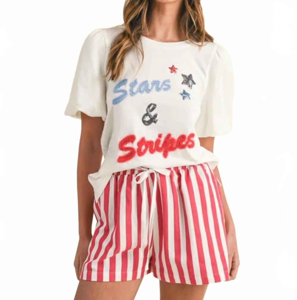 NEW ANNIEWEAR hand drawing lettering bubble sleeve knit top in ivory
